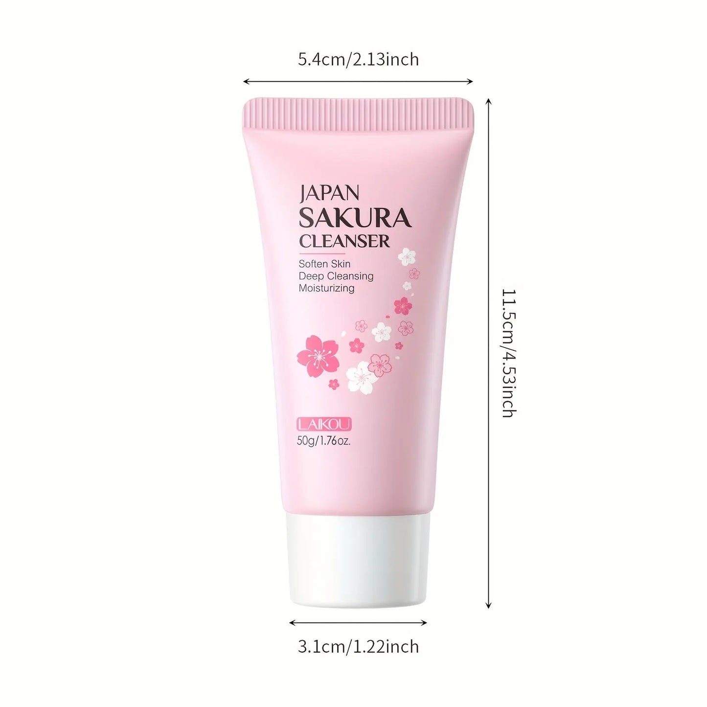 1pc Sakura Facial Cleanser, Foam Facial Cleanser, Deep Cleaning Moisturizing Cleanser all beauty