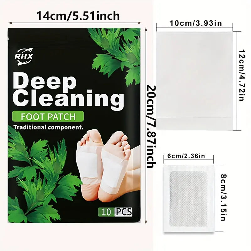 All Beauty, 10pcs Deep Cleansing Foot Pads with Natural Bamboo Vinegar & Ginger Powder - Odorless, Relaxing Adhesive Patches for Relax all beauty